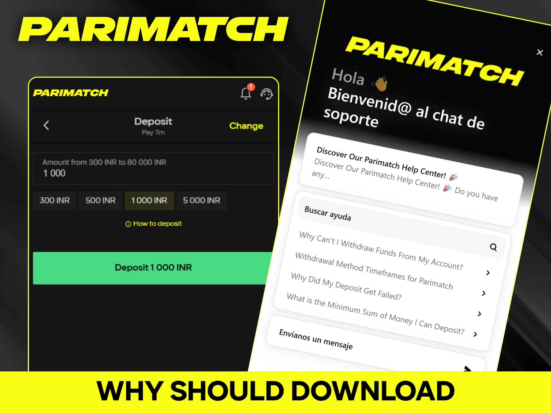Download the official Parimatch app for faster betting and full features.