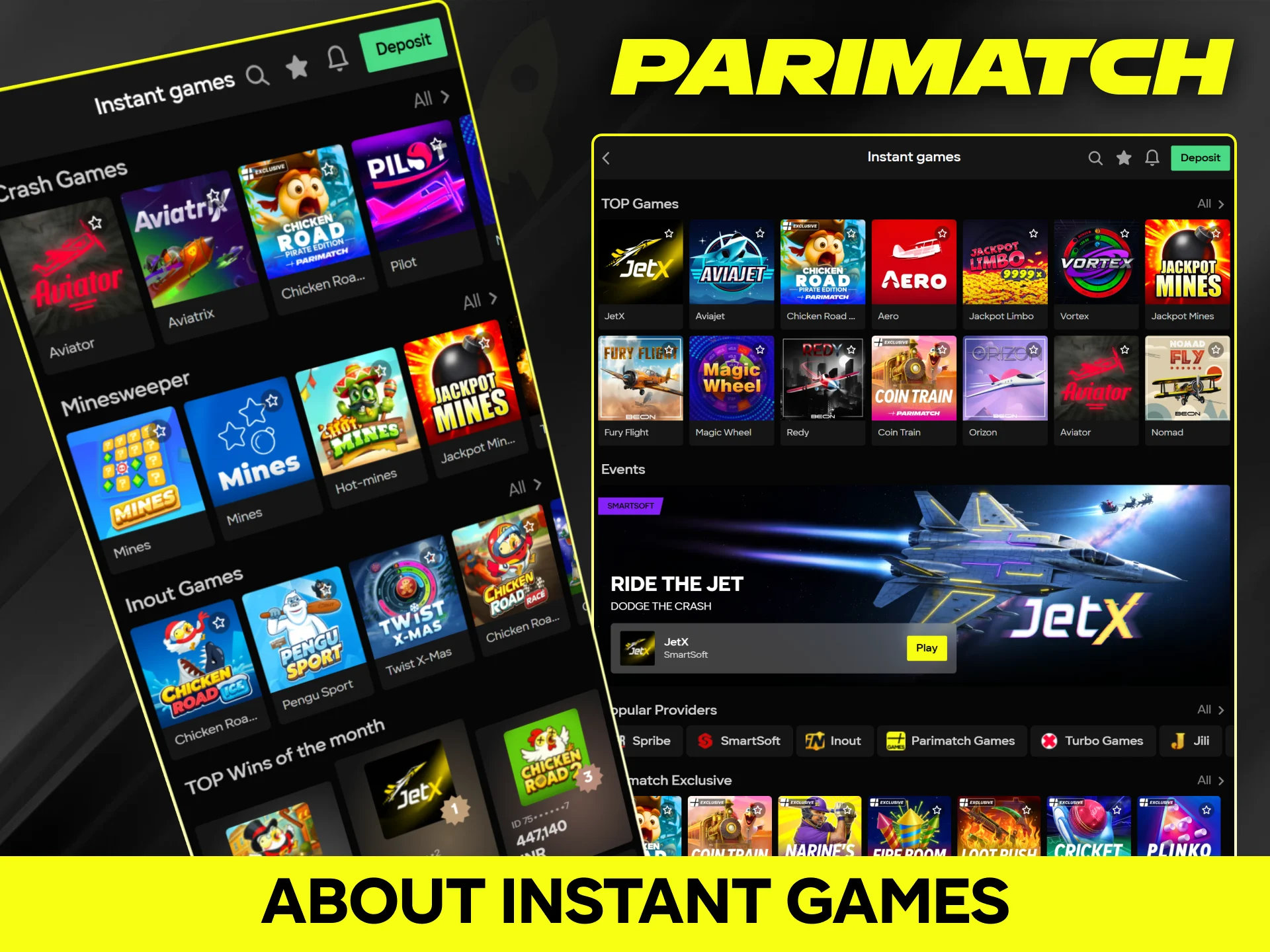Learn about instant games with fast rounds and simple mechanics on Parimatch.