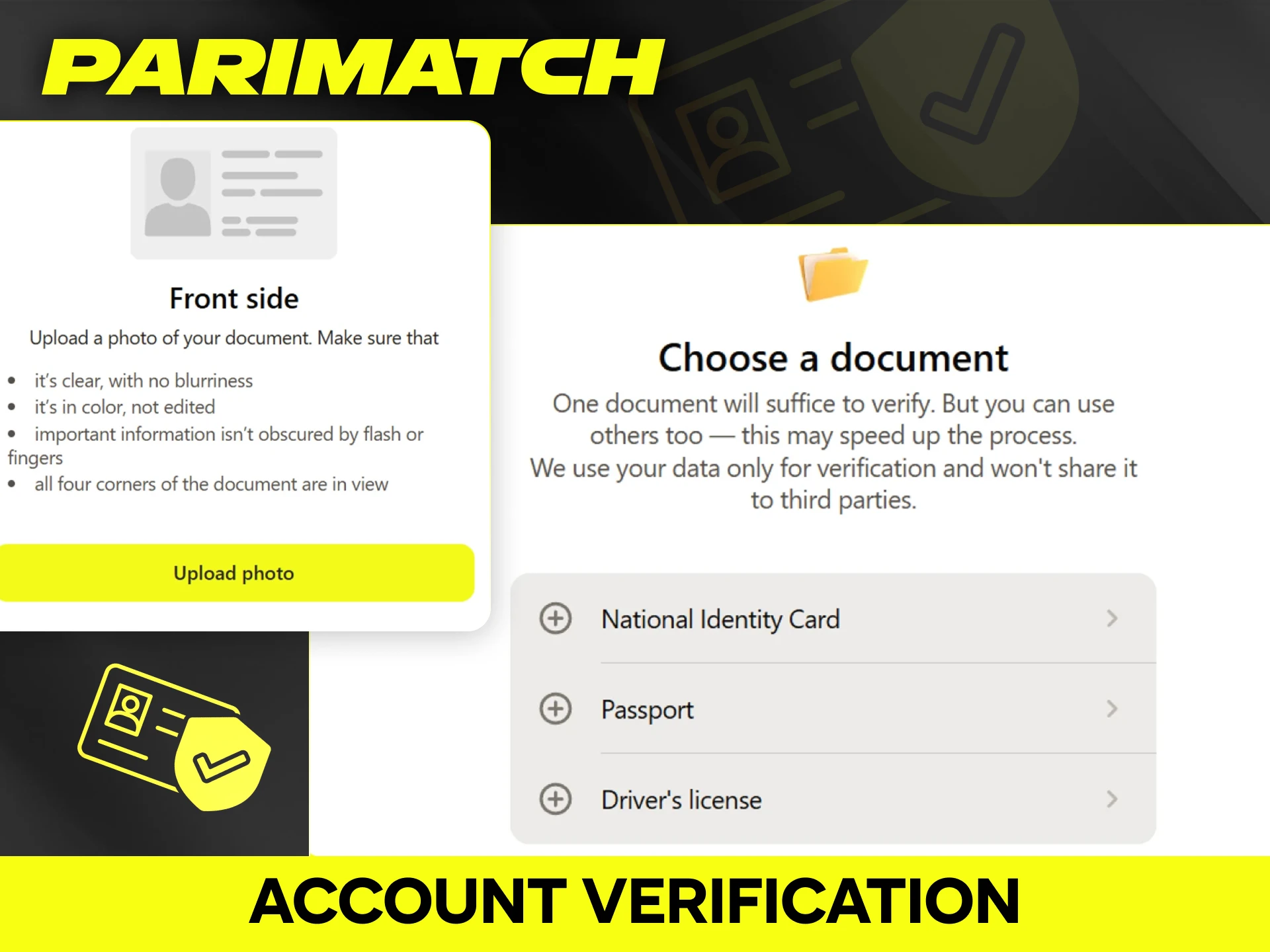 Complete account verification on the official Parimatch website to secure withdrawals.