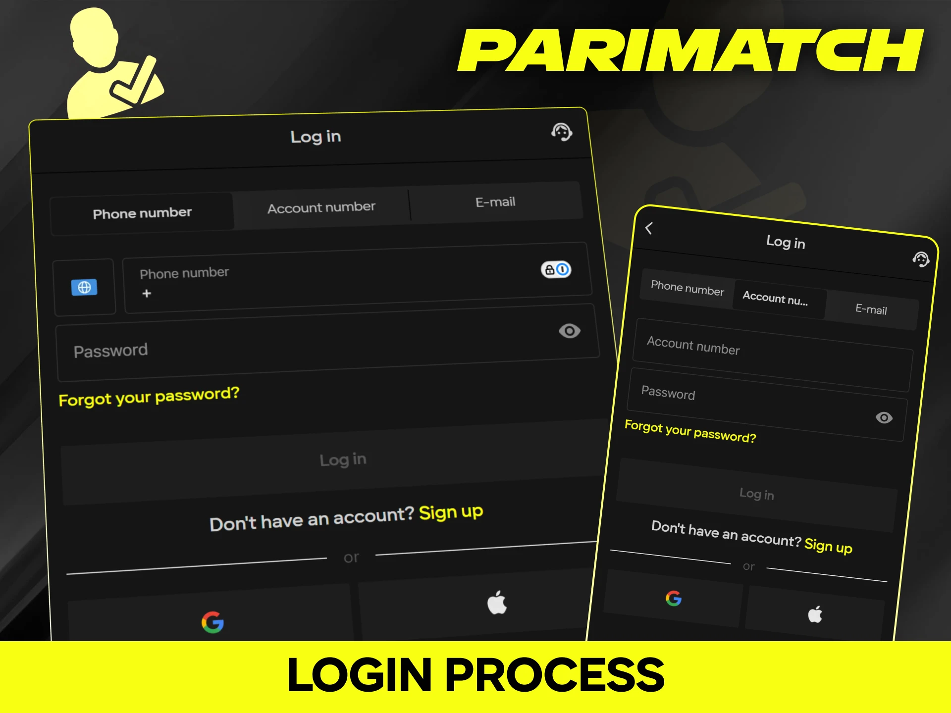 Follow the login process to securely access your Parimatch account and features.